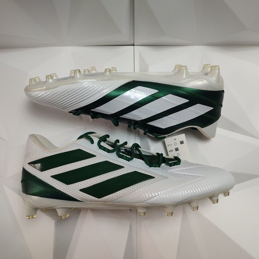 Adidas Mens Football Cleats 17 White Green Shoe Lacrosse Freak Carbon Low